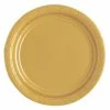 Lot De 10 Assiettes Rondes En Carton Or 18 Cm