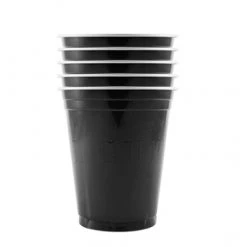 Lot De 20 Gobelets Cups Noirs 53 Cl