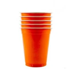 Lot De 20 Gobelets Cups Oranges 53 Cl