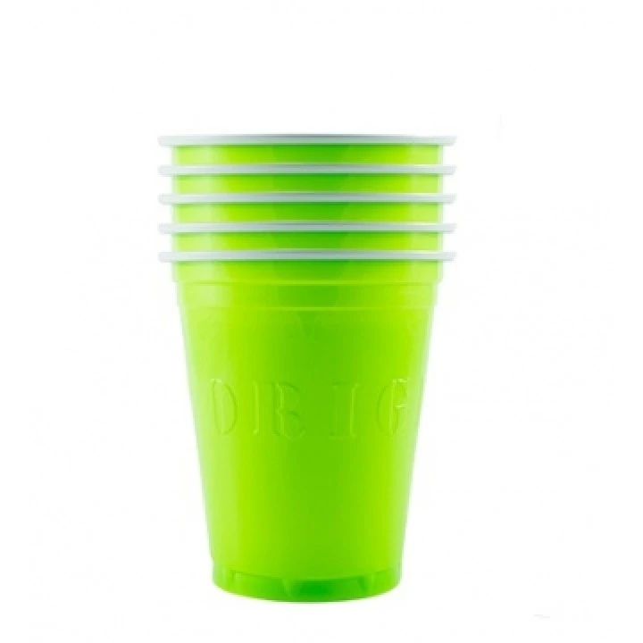 Lot De 20 Gobelets Cups Verts 53 Cl