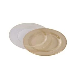 Lot De 6 Assiettes Jetables Pailletées Or 23 Cm