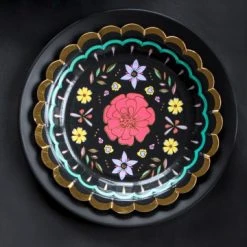 Lot De 6 Assiettes Jour Des Morts Halloween 18 Cm