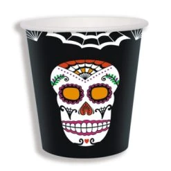 Lot De 6 Gobelets Jour Des Morts Halloween 220 Ml