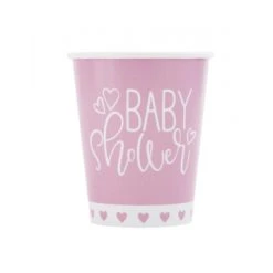 Lot De 8 Gobelets Baby Shower Fille