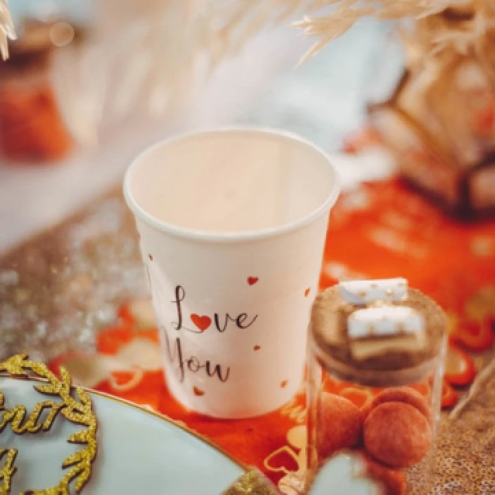 Lot De 8 Gobelets Cœurs I Love You 25 Cl – Image 2