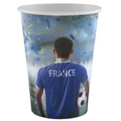 Lot De 10 Gobelets Champion Du Monde 7,8 X 9,7 Cm