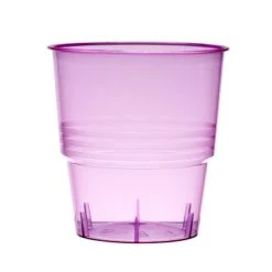 Lot De 10 Verres Jetables En Plastique Fuschia Transparent