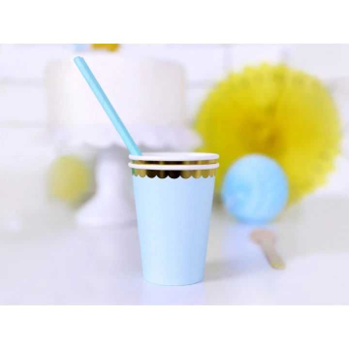 Lot De 6 Gobelets Carton Bleus – Image 2