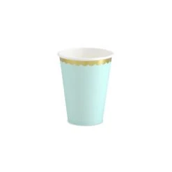Lot De 6 Gobelets Carton Vert D'eau