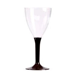 Lot De 10 Verres à Vin En Plastique Réutilisable Chocolat