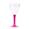 Lot De 10 Verres à Vin En Plastique Réutilisable Fuschia