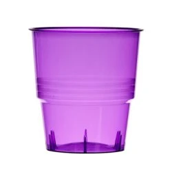 Lot De 10 Verres Jetables En Plastique Lilas Transparent