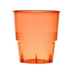 Lot De 10 Verres Jetables En Plastique Rouge Transparent