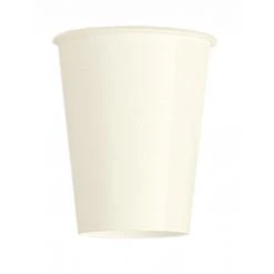 Lot De 100 Gobelets Jetables En Carton Blanc 20 Cl