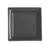 Lot De 12 Assiettes Carrées Jetables Ardoise PM