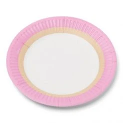 Lot De 12 Assiettes Jetables En Carton Fraise D 23 Cm