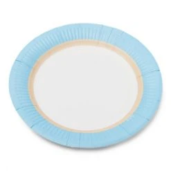 Lot De 12 Assiettes Jetables En Carton Ice D 18 Cm