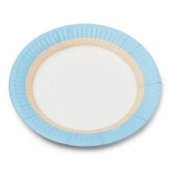 Lot De 12 Assiettes Jetables En Carton Ice D 23 Cm