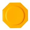 Lot De 12 Assiettes Octogonales Jetables Oranges GM
