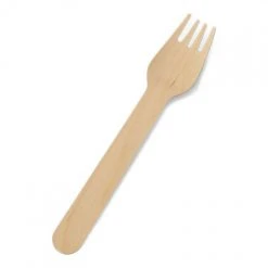 Lot De 12 Fourchettes Bois éco 15,5 Cm