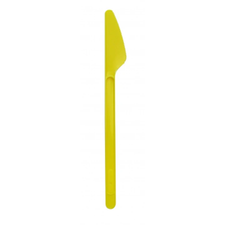 Lot De 20 Couteaux En Plastique Jaune