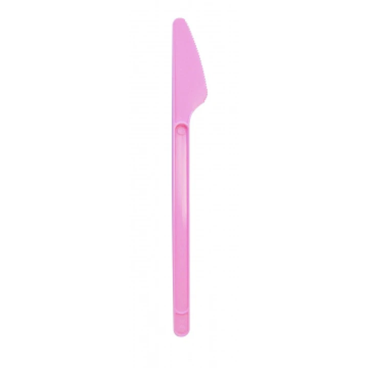 Lot De 20 Couteaux En Plastique Rose
