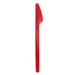 Lot De 20 Couteaux En Plastique Rouge