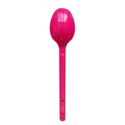 Lot De 20 Cuillère En Plastique Fuschia