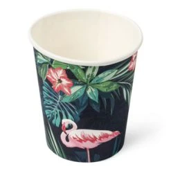 Lot De 20 Gobelets En Carton Tropical 200ml