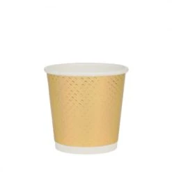 Lot De 20 Gobelets Jetables Carton Carton Doré 10 Cl