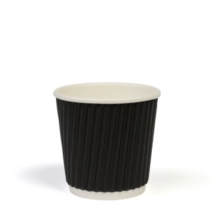 Lot De 20 Gobelets Rayures Noires En Carton 11 Cl