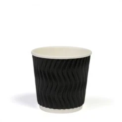 Lot De 20 Gobelets Vagues Noires En Carton 11 Cl