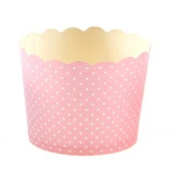 Lot De 25 Pots Rose Plumetis En Carton 5,5 X 4,5 Cm