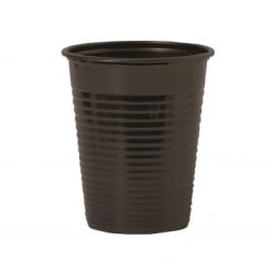 Lot De 50 Gobelets Jetables En Plastique Noir 20 Cl
