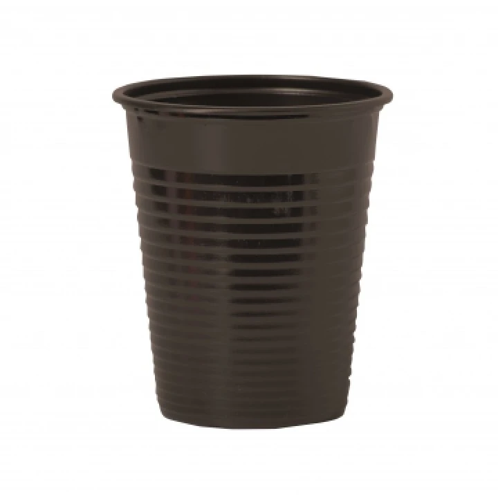 Lot De 50 Gobelets Jetables En Plastique Noir 20 Cl