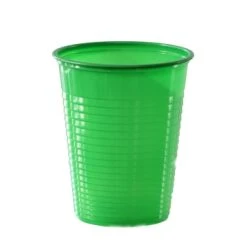 Lot De 50 Gobelets Jetables En Plastique Vert 20 Cl