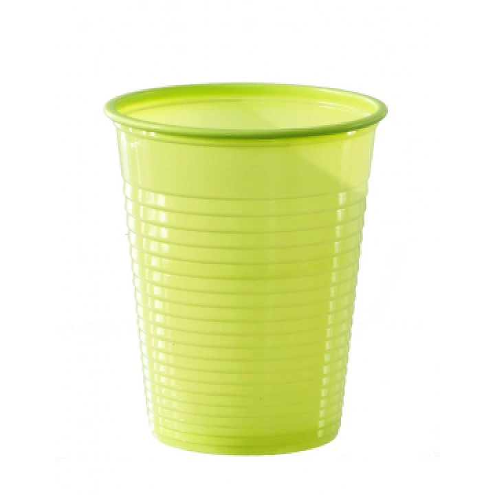 Lot De 50 Gobelets Jetables En Plastique Vert Anis 20 Cl