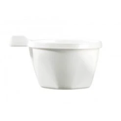 Lot De 50 Tasses à Café Avec Anse Jetables En Plastique Blanc