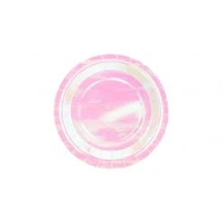 Lot De 6 Assiettes Carton Iridescent 23 Cm