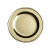 Lot De 6 Assiettes Rondes Jetables Or 23,5 Cm