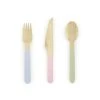 Lot De 6 Couverts Complets En Bois Pastel Love