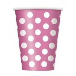 Lot De 6 Gobelets Jetables Anniversaire Fuschia 25 Cl