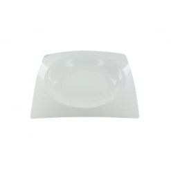 Lot De 8 Assiettes Jetables Design En Plastique Blanc 23,5 Cm