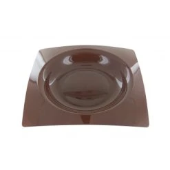 Lot De 8 Assiettes Jetables Design En Plastique Chocolat 20 Cm