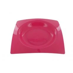 Lot De 8 Assiettes Jetables Design En Plastique Fuschia 20 Cm
