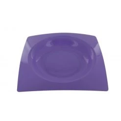 Lot De 8 Assiettes Jetables Design En Plastique Lilas 20 Cm