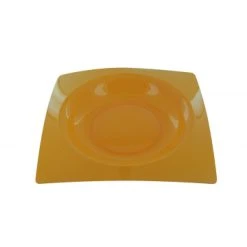 Lot De 8 Assiettes Jetablesdesign En Plastique Mandarine 23,5 Cm
