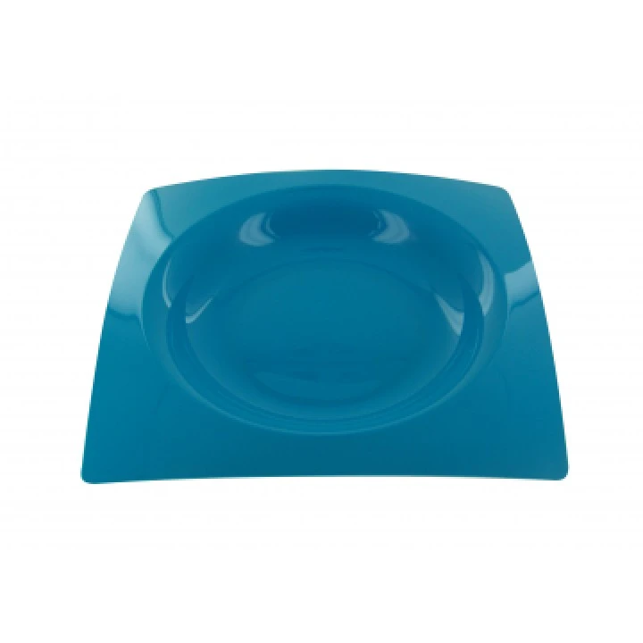 Lot De 8 Assiettes Jetablesdesign En Plastique Turquoise 20 Cm
