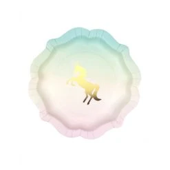 Lot De 12 Assiettes Licorne 18 Cm